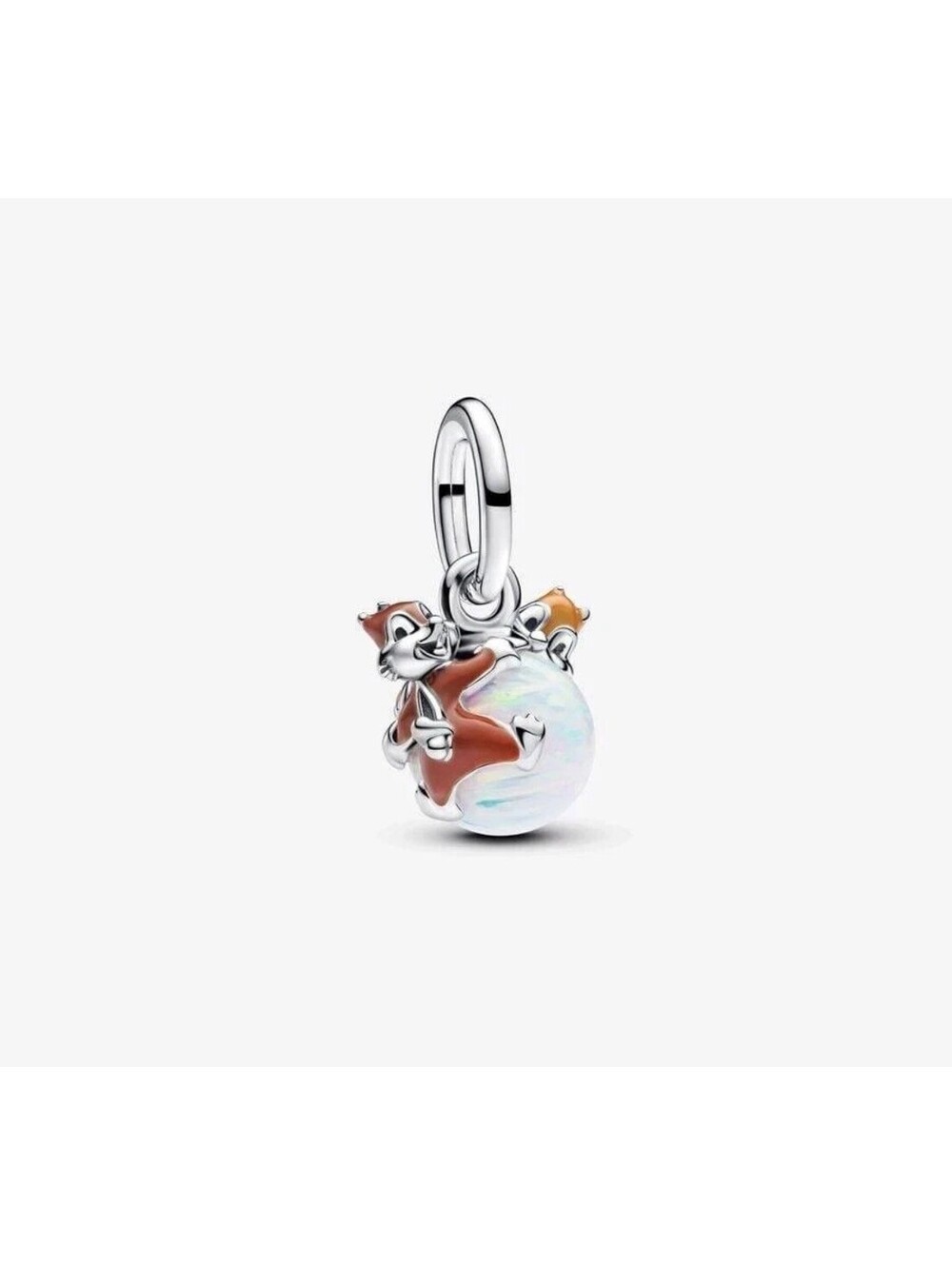 New 100% Authentic PANDORA Disney Chip & Dale Opal Bauble Dangle Charm 793532C01